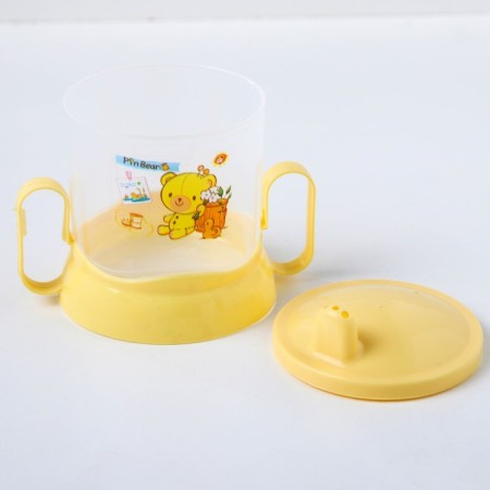 A set of children's dishes, 4 items: bowl, spoon, fork, chip with solid nose 200 ml, MIX color-4