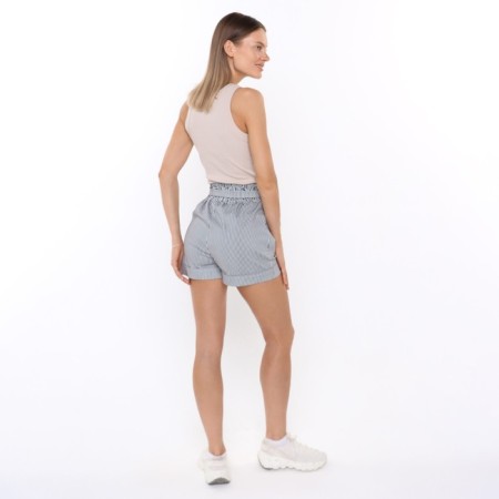 Women's casual shorts, black and white color, size 48-3