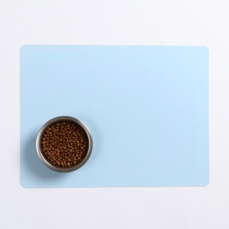 Silicone rug for a bowl, 40 x 30 cm, blue
