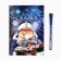 New Year's gift set, a diary in a thin cover and a handle "Winter Tale"