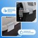 Carriage for animals with a folding transparent roof 48x33x29.5 cm, gray