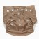 A set of reusable diapers "Leaves", 3-8 kg, white, brown color, 2 pcs., Baby me
