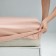 Bishop on the elastic band "Fergi", size 200x160x25 cm, beige-pink color