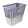 Basket for paper and garbage, 12 liters, plastic, mesh, rectangular, gray