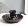 Cast iron candle for 1 candle "shell" with a handle 6x13x19 cm