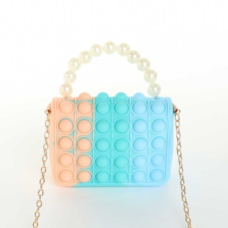 Baby bag on the castle, the color of blue/turquoise/beige-1
