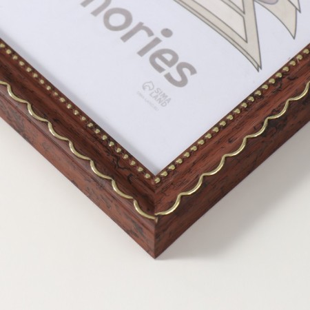 Photo frame plastic "Brown style" 15x21 cm, brown-2