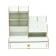 Organizer-Claus desktop DEVENTE. Elrix 24.5 x 15 x 25.5 cm, MDF, white, cardboard box