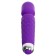 Massage vibrator, 20 frequencies, 16 modes, 20.4 × 4.2 cm, purple