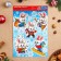 Set of stickers design "New Year's Zaychata" 49.3x33.6cm