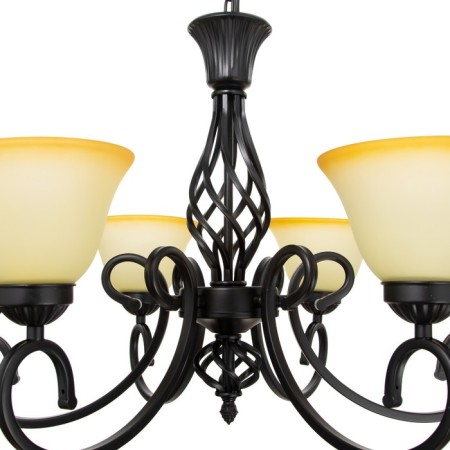 Chandelier 2714/6 E27 40W Black 72x72x42-72 cm Bayerlux-6