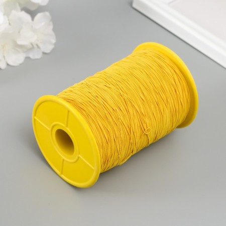 Spandex for beads, length 500 m, col. yellow