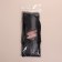 A set of makeup brushes, 7 objects, a cover on the ties, the color is black