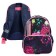 School backpack, 37 x 26 x 13 cm, ergonomic back, calligrata orth "flowers"