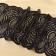 Lace elastic fabric, 180 mm × 23 ± 1 m, black color