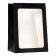 Gift package, with a window, 35 x 25 x 18 cm, black, 1pc.