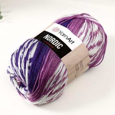 Yarn "Nordic" 20% wool, 80% acrylic 510m/150g (658)-1