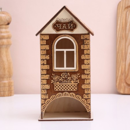 Tea house "Opener", 10x9x20 cm, birch bark-2