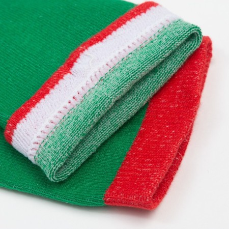 Women's socks "Frost red nose", green color, size 23-25-2