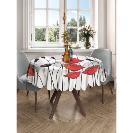The tablecloth "Flower kiss", round, Saten, d = 150 cm-2