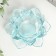 Glass of glass per 1 candle "Lotus" blue 5.5x12x12 cm