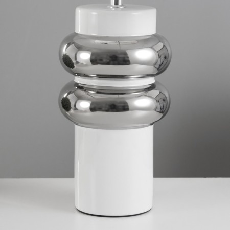 Board lamp "Landi" E27 40W Belo-chromium 25x25x46.5 cm Risalux-2