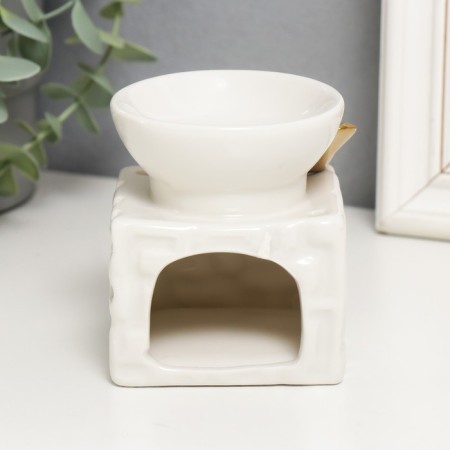 Aroma lamp ceramics "Golden Figure" 9,5x7.5x7.5 cm, mix-3