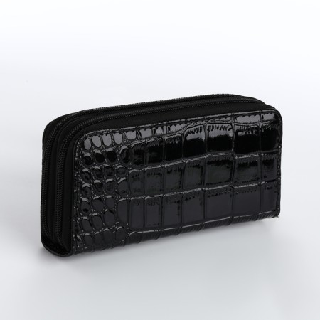 Women's wallet on lightning, black color-1