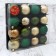 Set of balls plastic D-6 cm, 16 pcs "Riddle" Green Gold