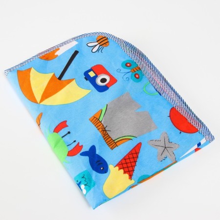 A waterproof diaper, 50x65 cm., Blue mix-1