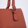 Women's bag El Masta with a zipper, external pocket, long belt, redhead color