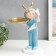 Souvenir Polystone stand "Baby with paper aircraft" Blue 35x21x13 cm
