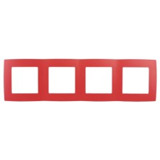 The frame for the circuit breaker for 4 posts, era12, red
