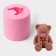 Mold "Mishutka", silicone, 5.8 × 5.8 × 5.5 cm, pink color
