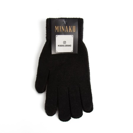 Men's gloves minku is plain, col. Black, rr 9-10 (22-24 cm)-3