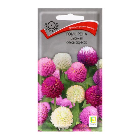Gomprin flowers "high", a mixture of colors, 0.1 g.
