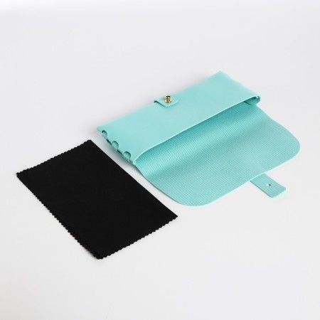 Case for glasses on the clue, the color is turquoise-3