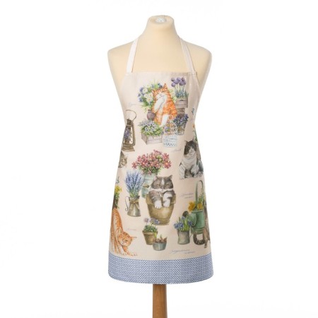 Apron Ethel "Cozy Cats" 60x70 cm, 100% HL, sarzha 190 g/m2-4