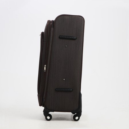 Big suitcase 28 ", lightning department, code castle, 4 wheels, outer pocket, brown color-2