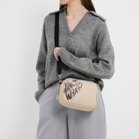 Artificial leather bag "What", 19*14*6 cm-8