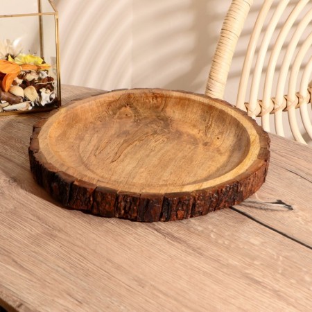 Trays of wood (set 3 pcs) 30x30 cm, 25x25 cm, 20x20 cm-2