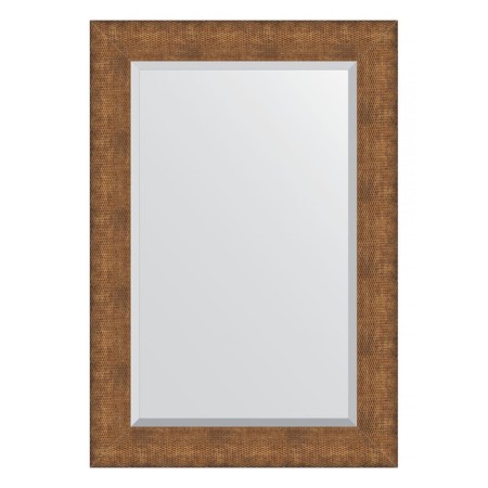 Mirror with fatset in a baguette frame, copper chain mail 88 mm, 67x97 cm