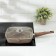 Granite Grill pan, 24 × 24 cm, removable handle, glass cover, anti-stick coating, brown color