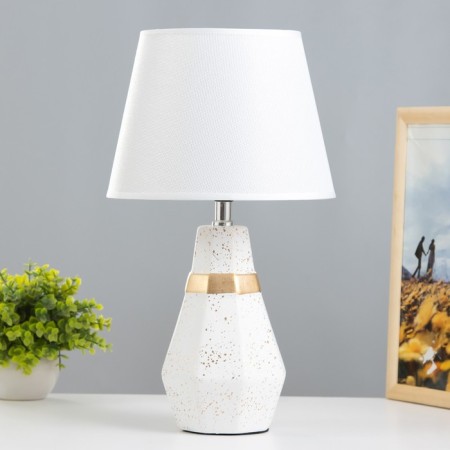 Iceedora desktop E14 40W White-Zoloto 23x23x40 cm Risalux