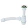 Siphon for the AKVater shell, 1 1/4 "x 40 mm, with corrugated 40x40/50 mm
