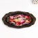 Zhostovsky tray "flowers", black, with author’s painting, 46x36 cm