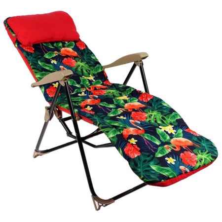 Swess chair, 82x59x16 cm, flamingos print-6