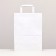 Craft package without printing, white, flat handle 22 x 12 x 29 cm