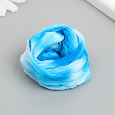 Kapron for flowers two-tone "Blue-Blue" 50 cm-1
