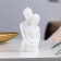 Figure candle "Lovers", 12 cm, white